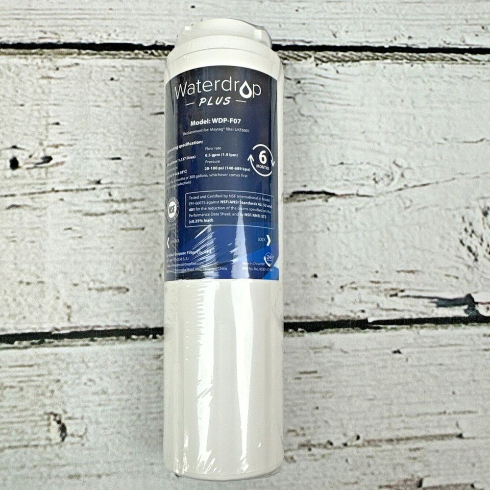 Waterdrop PLUS WDP-F07 Refrigerator Water Filter Replacement for Maytag UKF8001‎